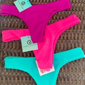 Plumeria Swimwear RASPBERRY Cheeky BTM NWT